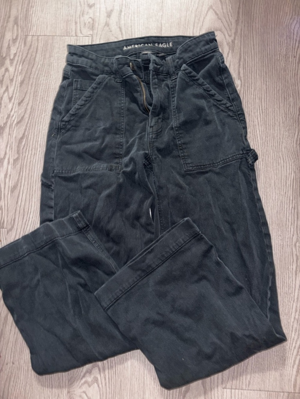 American Eagle Outfitters Straight Leg Pants - Black